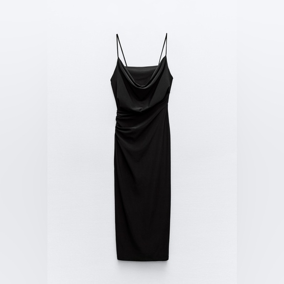Zara strappy fluid crepe dress size S - Picture 1 of 2